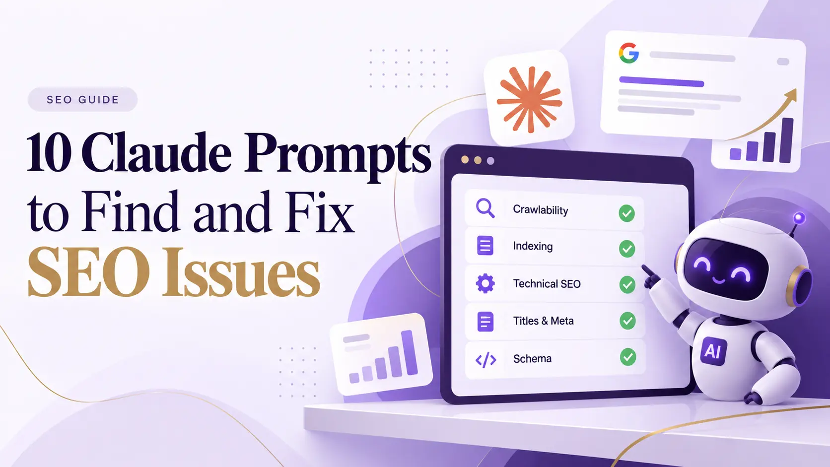 10 Claude AI Prompts to Find and Fix Website SEO Errors